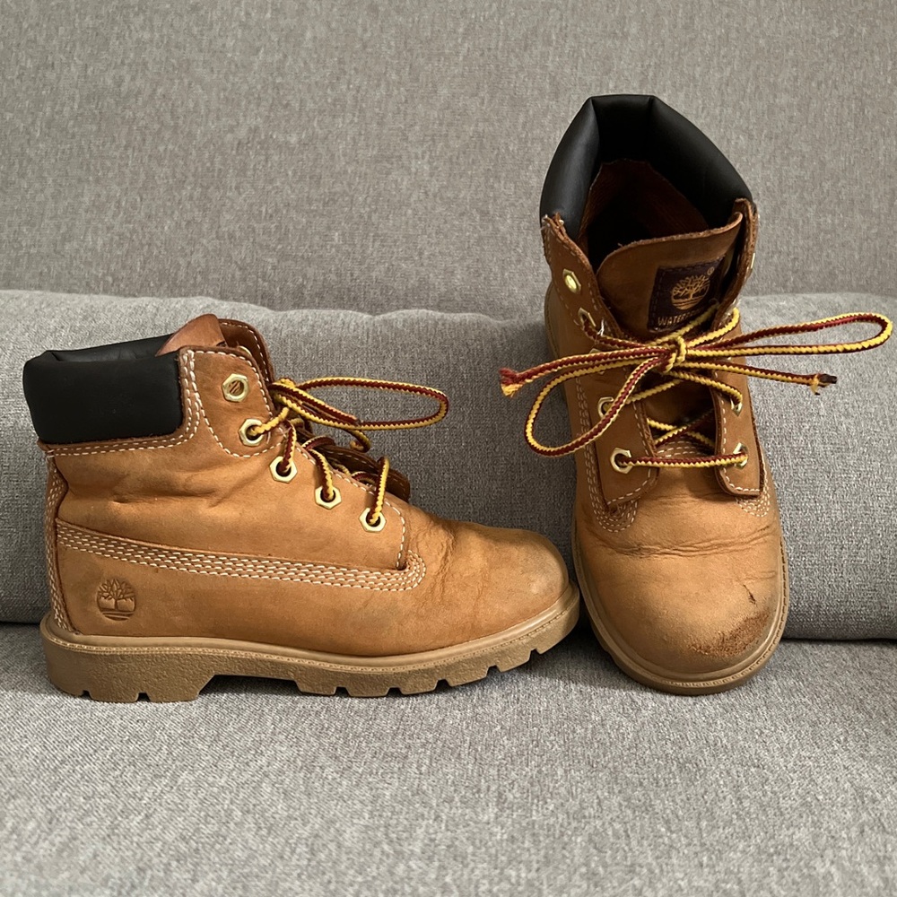 Boys size 10 Timberland boots